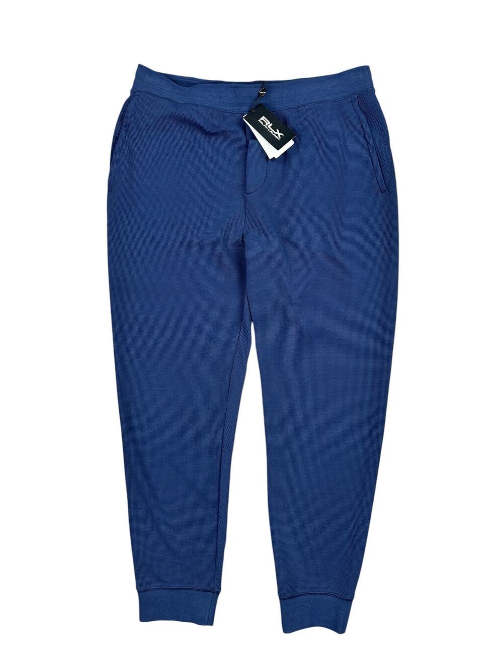 RLX Ralph Lauren Performance Waffle-Knit Jogger Pants Navy NWT — Size XL